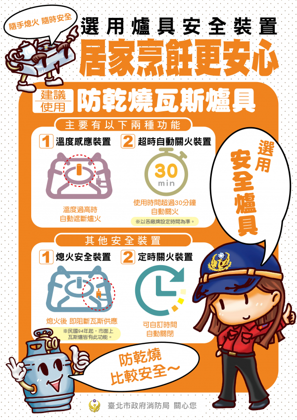 選用爐具安全裝置，居家烹飪更安心