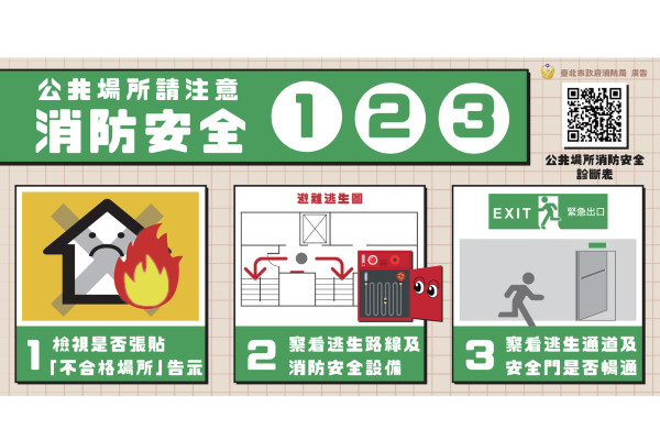 【防災宣導】公共場所應注意消防安全事項 主要圖片