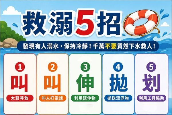 救溺五招　安心玩水不踩雷 主要圖片