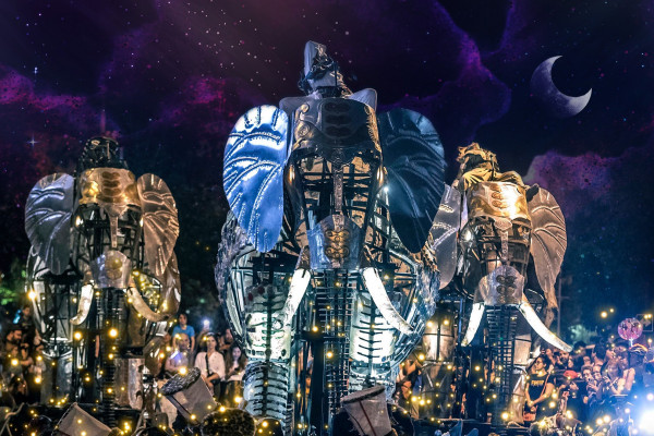 Trois éléphants passent…image
