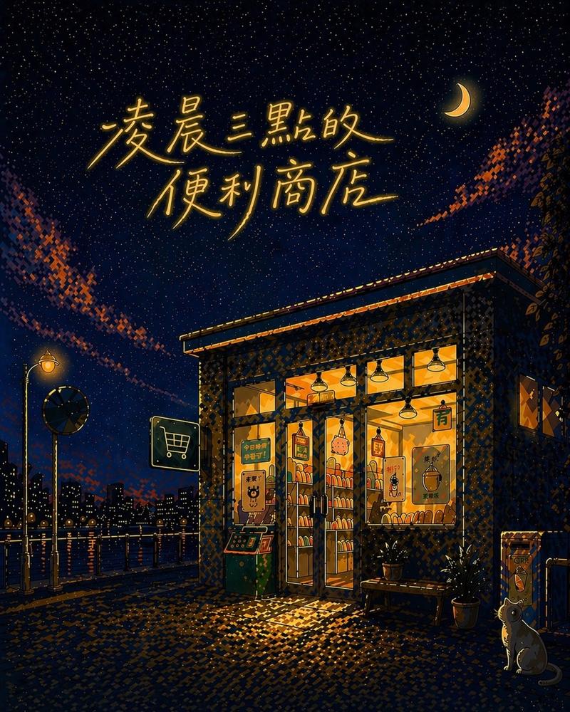 convenience store at three in the morningimage