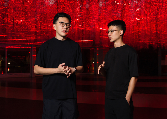 活動/親建築計畫/晚風/策展人（左）＋藝術家（右）
